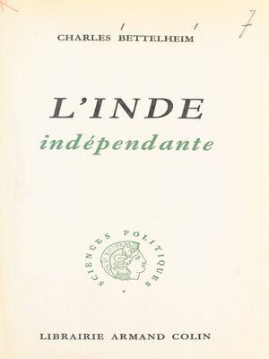 cover image of L'Inde indépendante